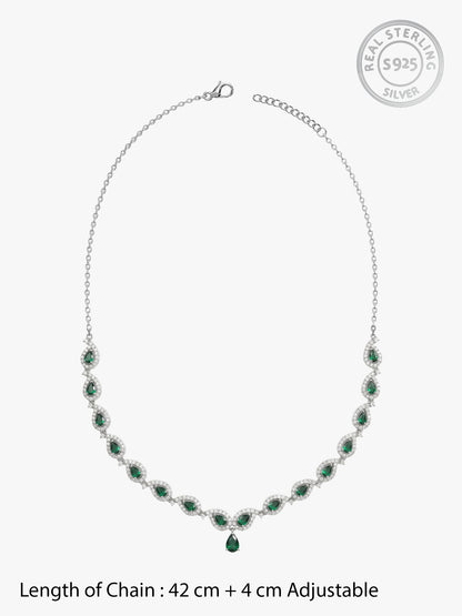 Silver Mango Leaf Necklace