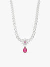 Silver Garland Of Flowers Necklace