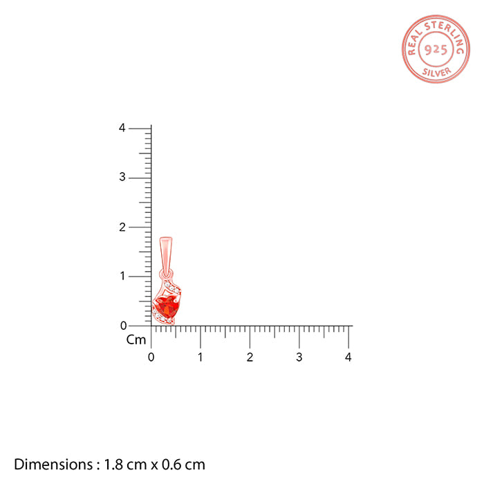 Rose Gold Passion Pendant With Link Chain - view 5