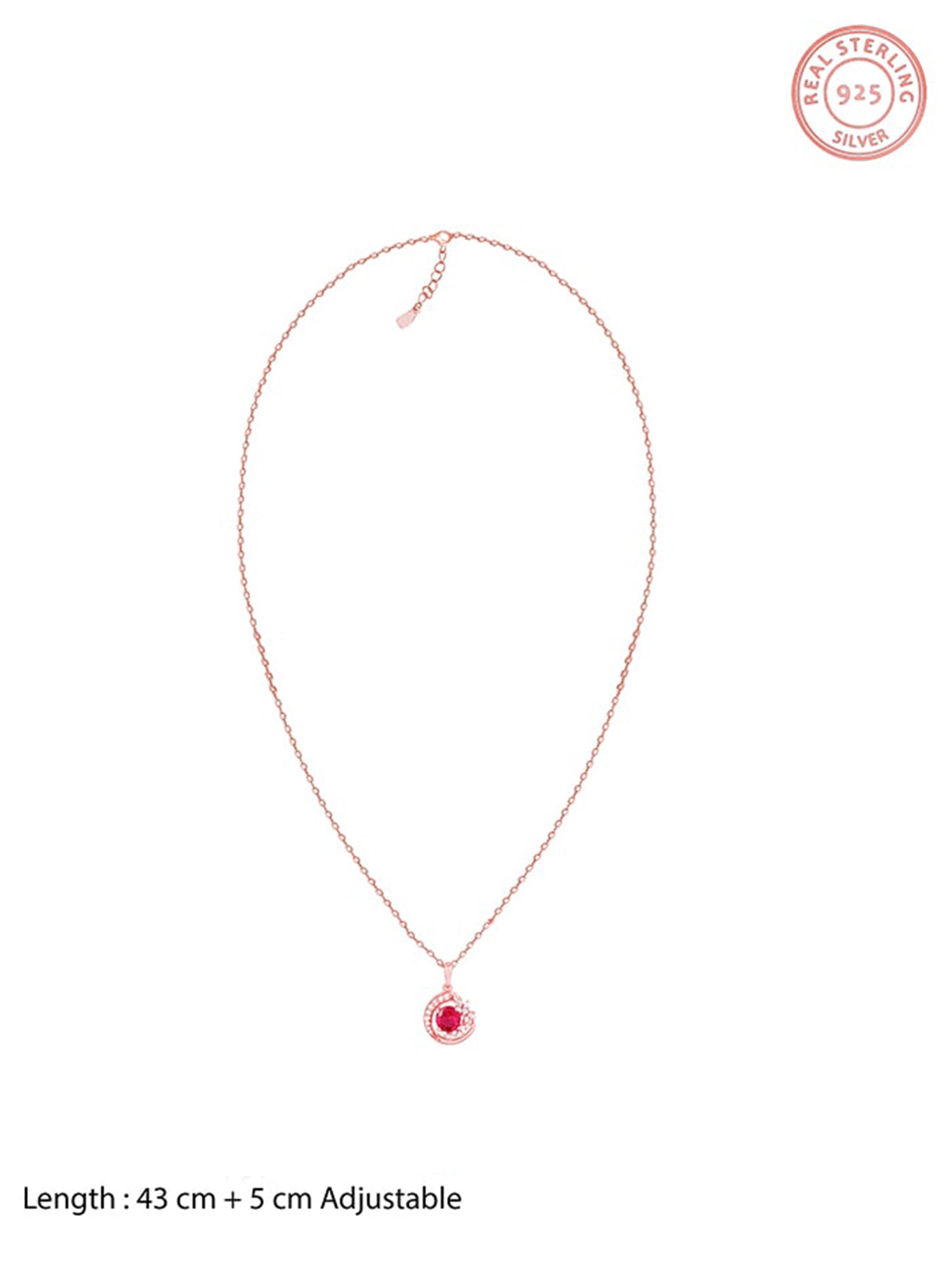 Rose Gold Full of Love Pendant with Link Chain