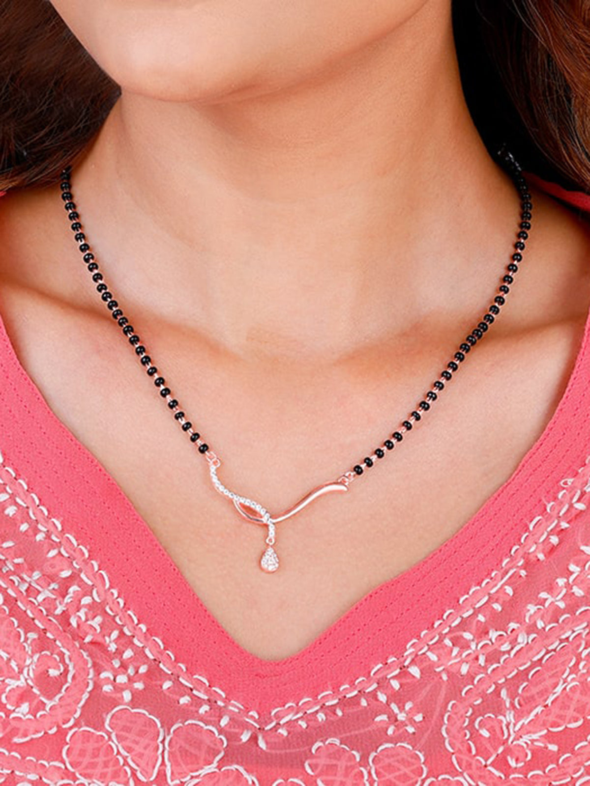 Rose Gold Enchanted Knot Mangalsutra