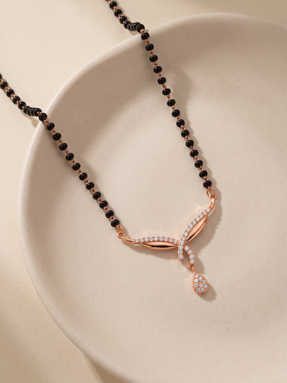 Rose Gold Vows of Love Mangalsutra