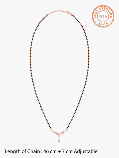 Rose Gold Vows of Love Mangalsutra
