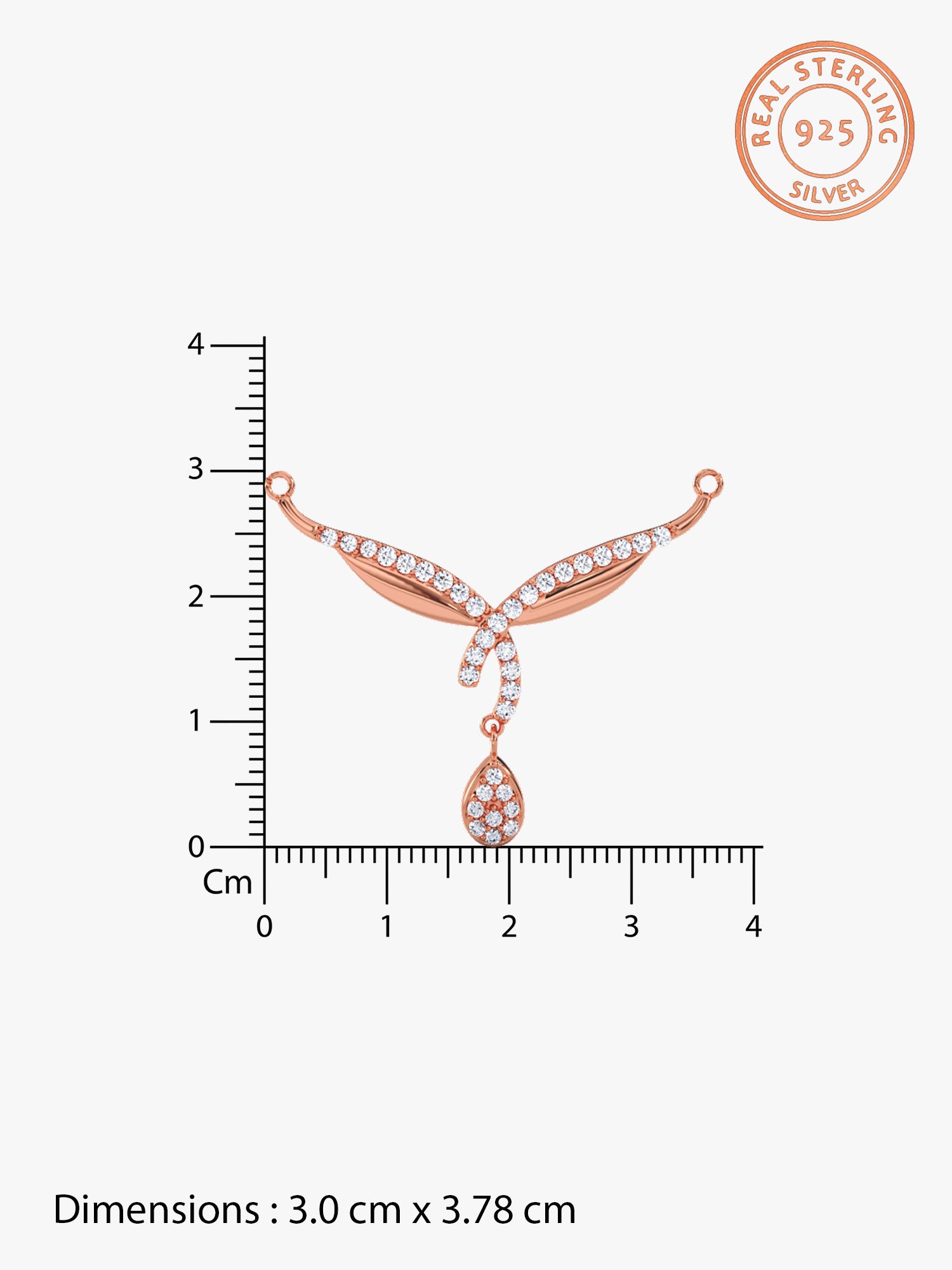 Rose Gold Vows of Love Mangalsutra