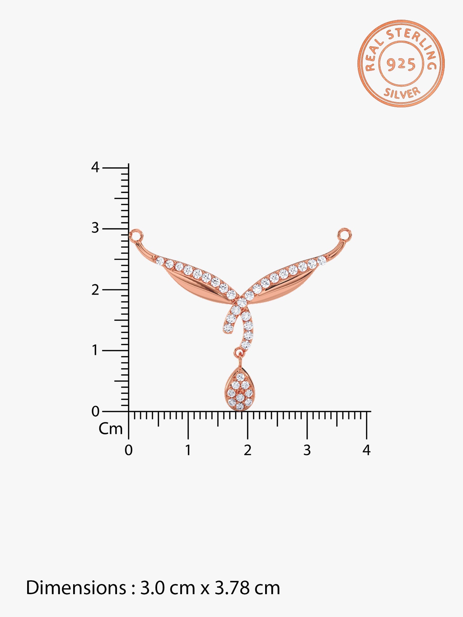 Rose Gold Vows of Love Mangalsutra