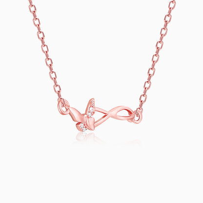 Rose Gold Wings of Beauty Butterfly Necklace
