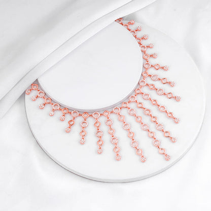 Anushka Sharma Rose Gold Queen Of Dreams Necklace