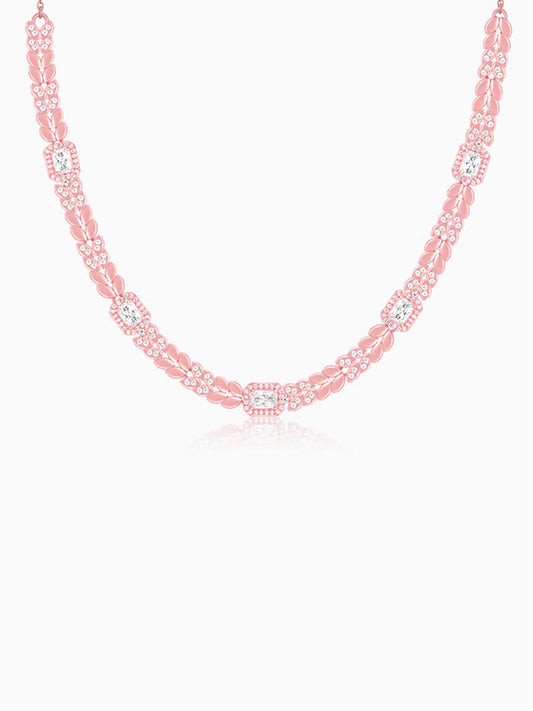 Rose Gold Braided Necklace