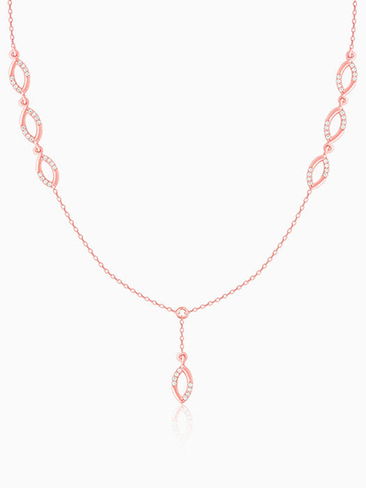 Rose Gold Regal Radiance Necklace