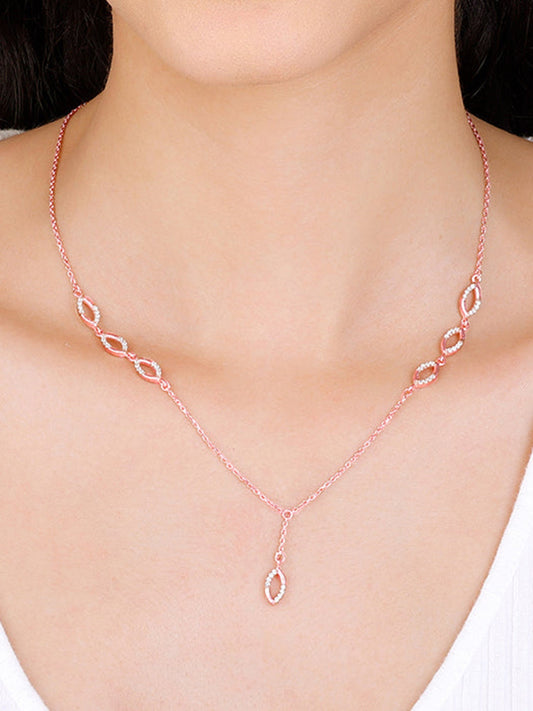 Rose Gold Regal Radiance Necklace