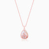 Rose Gold Divine Bloom Pendant With Link Chain