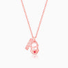 Rose Gold On Mom's Path Pendant With Link Chain
