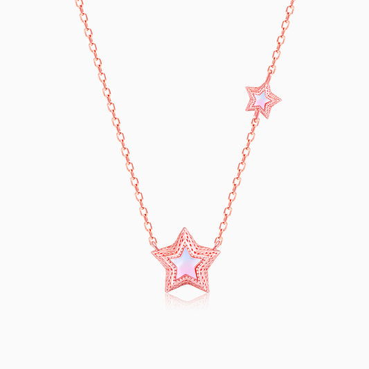 Rose Gold Shooting Star Necklace