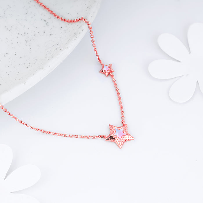 Rose Gold Shooting Star Necklace