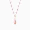Rose Gold Pious Love Pendant With Link Chain
