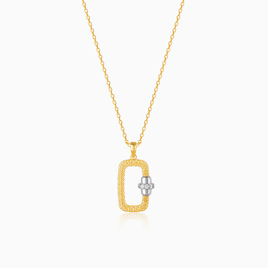 Golden League Pendant With Link Chain For Him