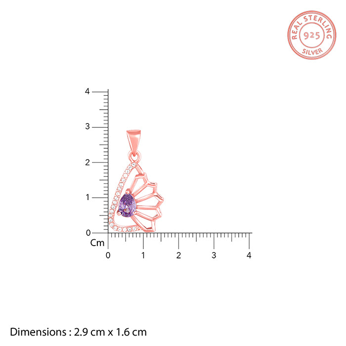 Rose Gold Notre Dame Pendant With Link Chain - view 5