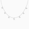 Silver Whimsical Charms Butterfly Necklace