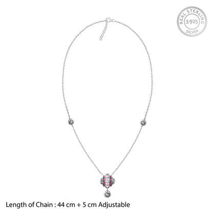 Oxidised Silver Urban Alchemy Necklace