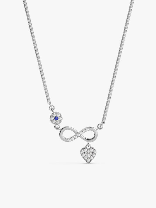 Silver Infinity Love Necklace