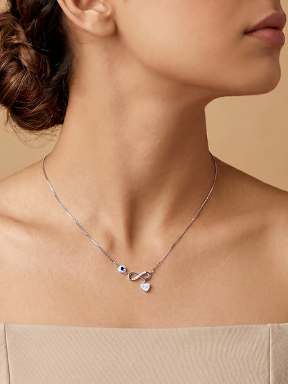 Silver Infinity Love Necklace