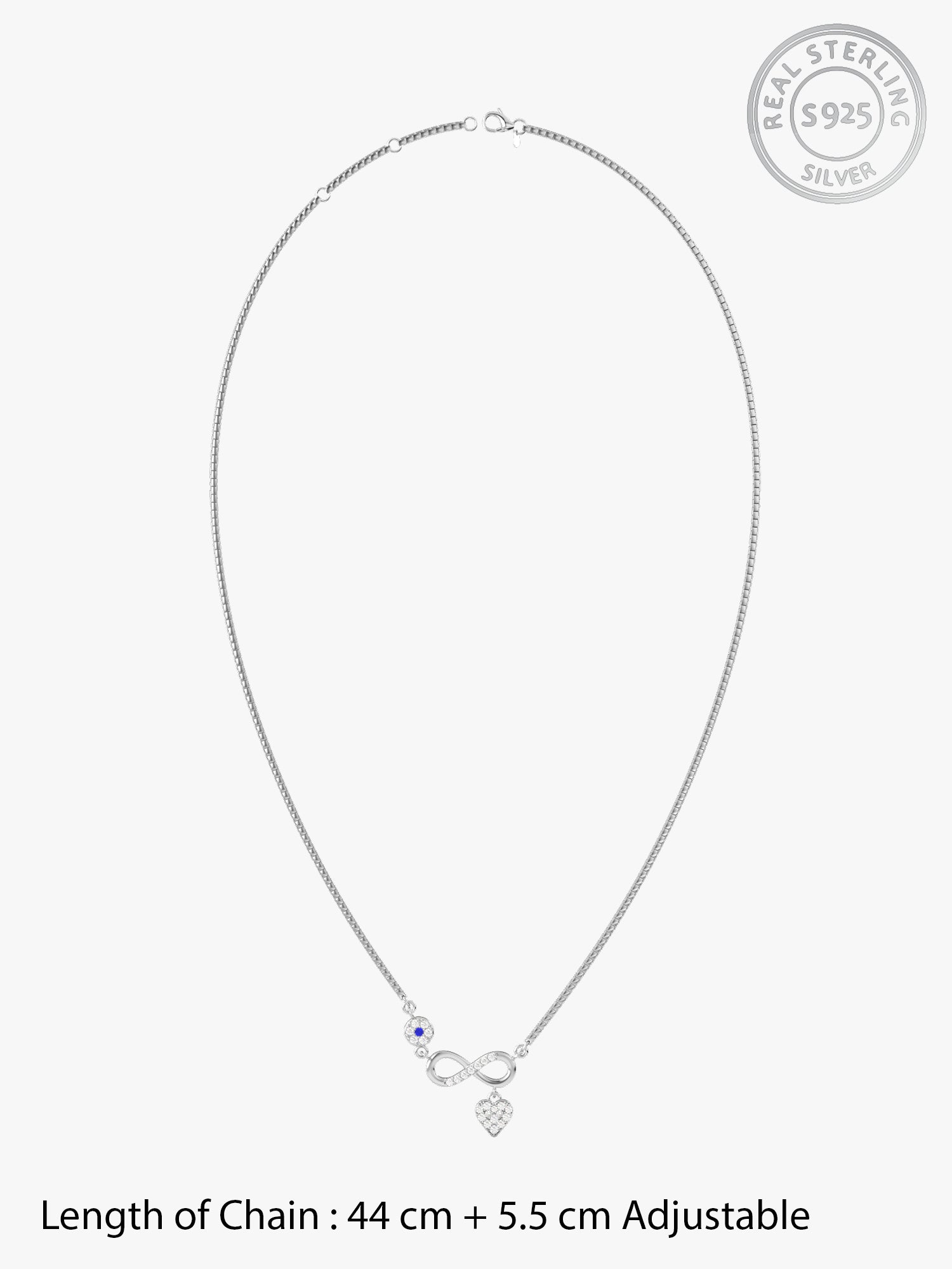 Silver Infinity Love Necklace
