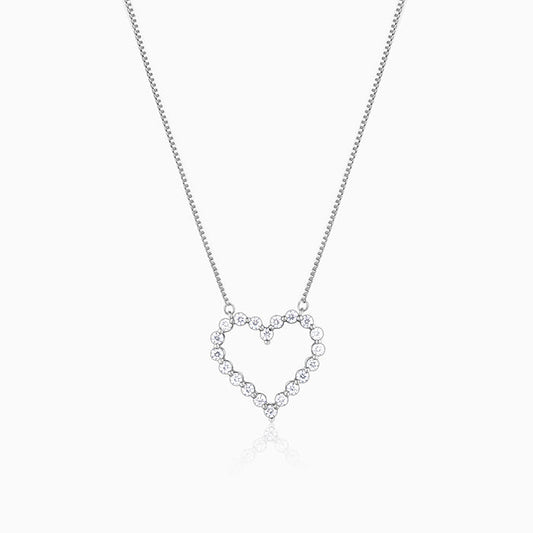 Silver Heart's Affection Necklace