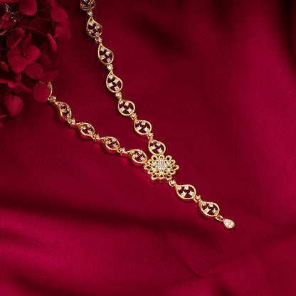 Golden Glorious Flower Necklace