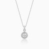 Silver Mirth Pendant With Link Chain