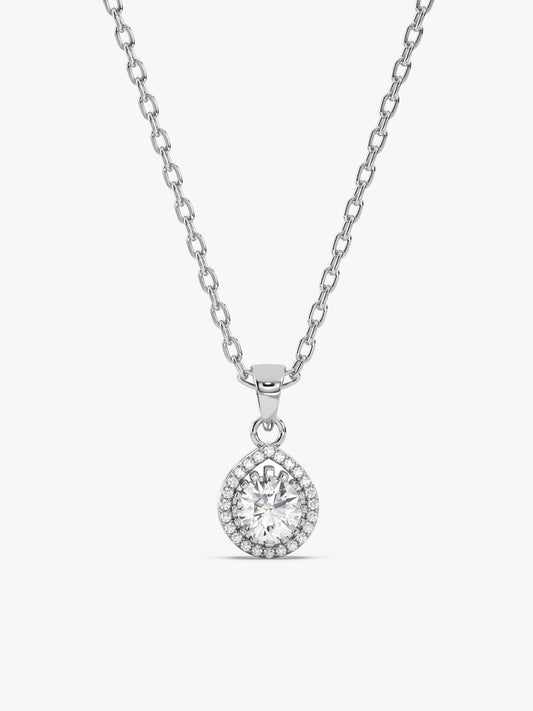 Silver Mirth Pendant With Link Chain