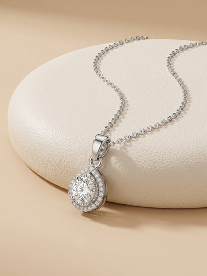 Silver Mirth Pendant With Link Chain