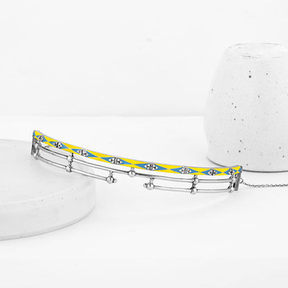 Oxidised Silver Vintage Torque Layered Necklace