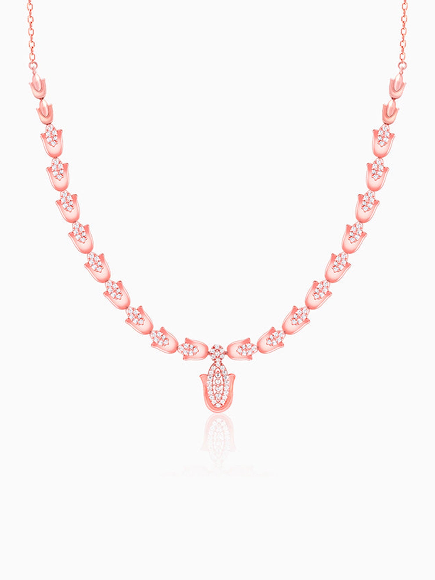 Rose Gold Classic Hamsa Necklace