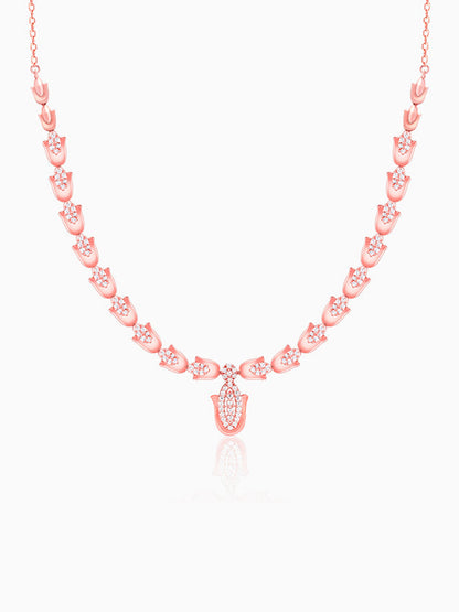 Rose Gold Classic Hamsa Necklace