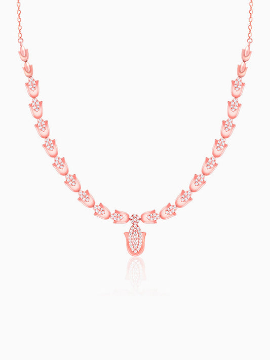 Rose Gold Classic Hamsa Necklace