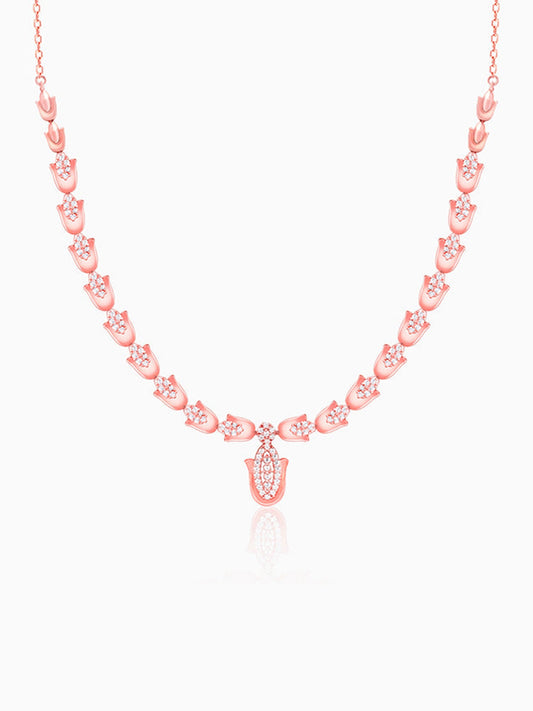 Rose Gold Classic Hamsa Necklace