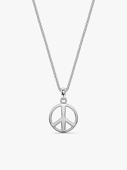 Silver Heavenly Peace Pendant With Box Chain For Him