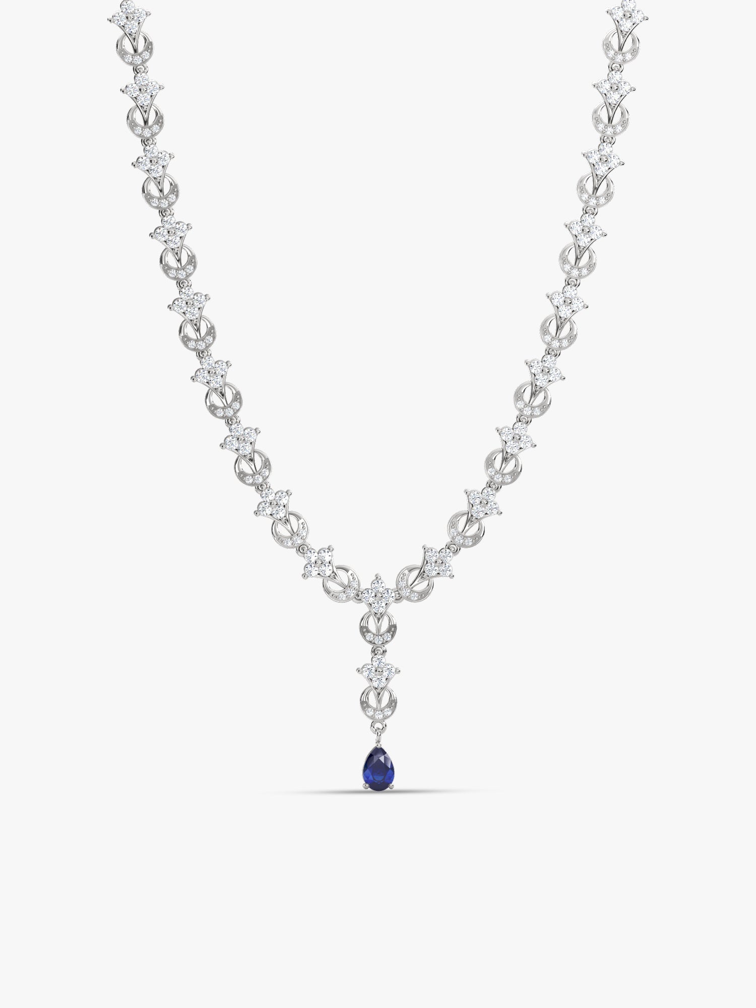 Silver Square Opulence Necklace