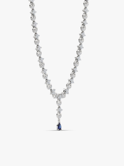 Silver Square Opulence Necklace