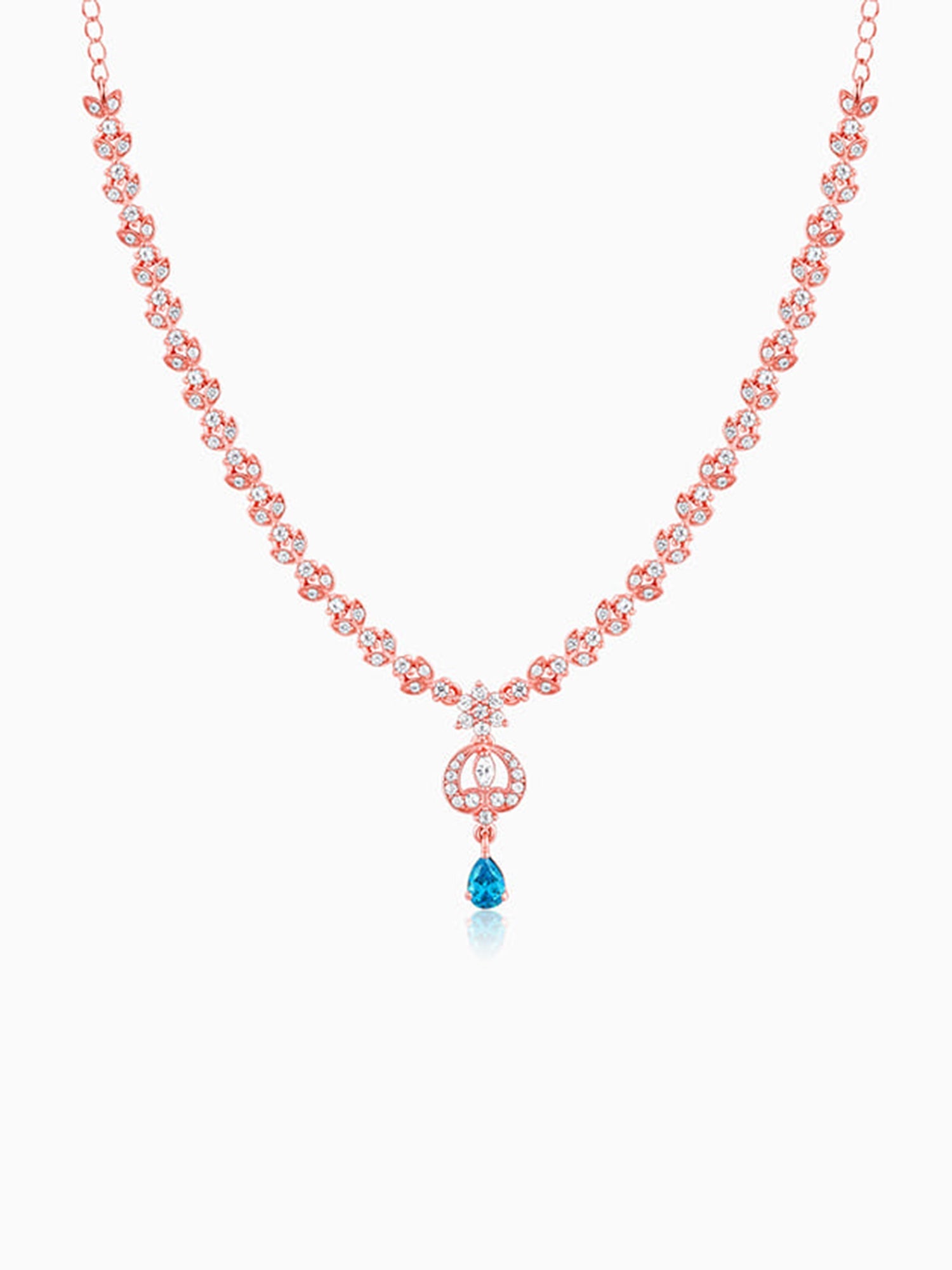 Golden Eternal Blue Necklace