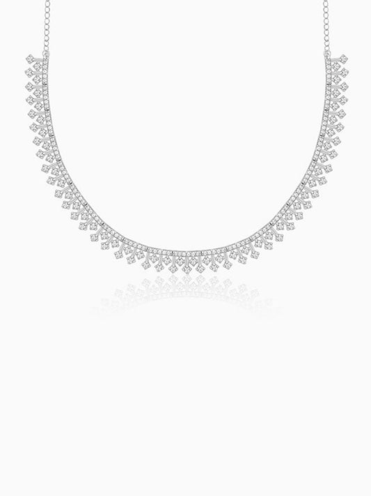 Silver Triad of Shine Necklace