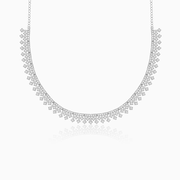 Silver Triad of Shine Necklace