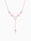 Rose Gold Classic Zircon Earrings