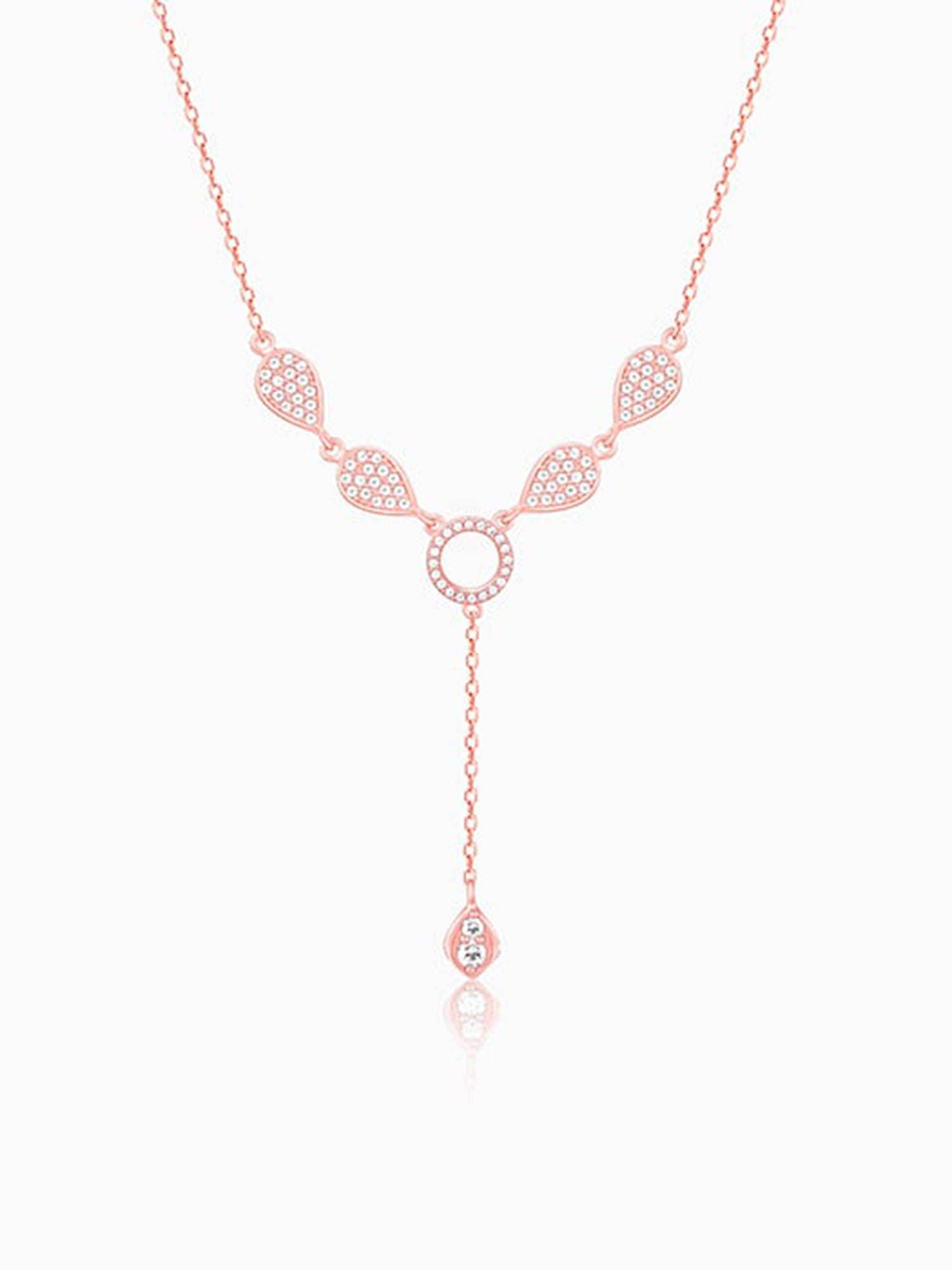 Rose Gold Classic Lariat Necklace