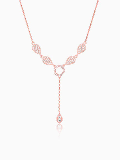 Rose Gold Classic Lariat Necklace
