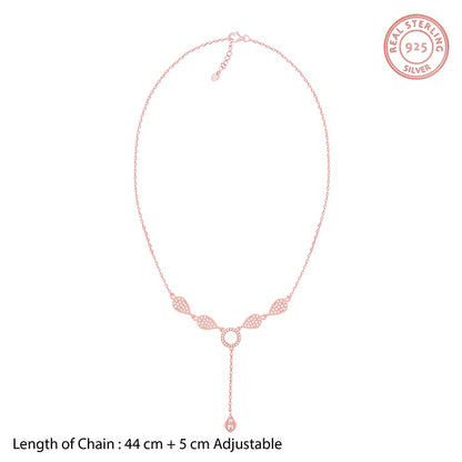 Rose Gold Classic Lariat Necklace
