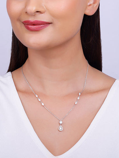 Silver Regal Radiance Necklace