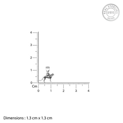 Silver Cheetah Pendant with Link Chain