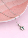 Silver Pratia Pendant With Link Chain