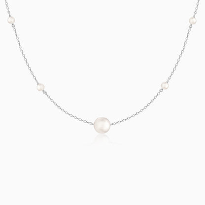 Silver Luxe Of Pearl Necklace